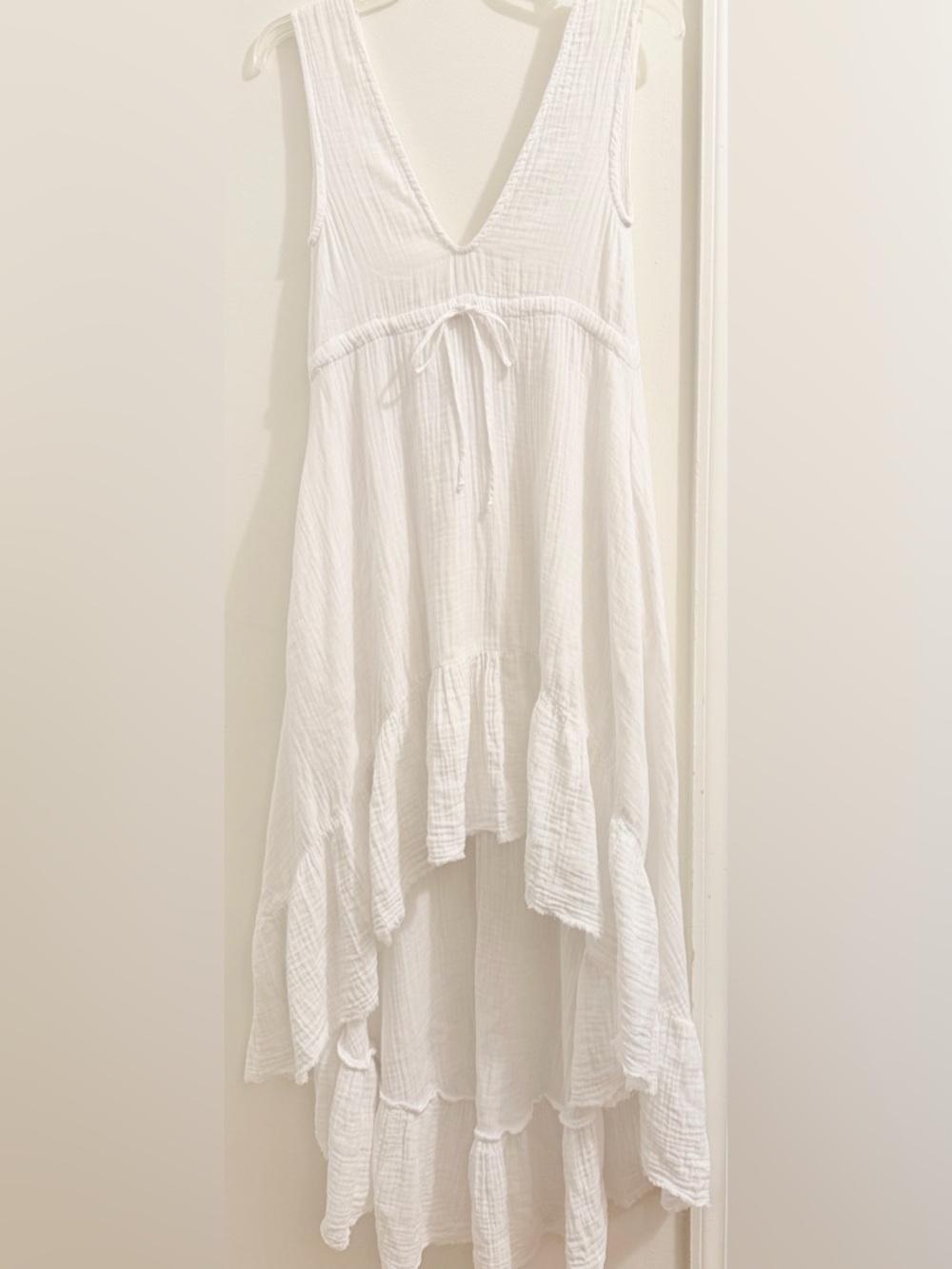 White High-Low Women's Dress